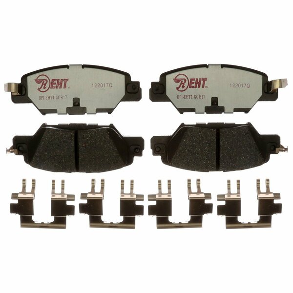 R/M Brakes BRAKE PADS OEM OE Replacement Hybrid Technology Includes Mounting Hardware EHT1846H